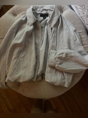 ZARA grey blue bubble jacket. New, never worn. Bought in Spain a few months ago.